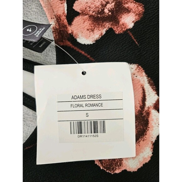 Agnes & Dora Floral Romance Adams Dress Nwt Sz S Black & Pink - Picture 11 of 13